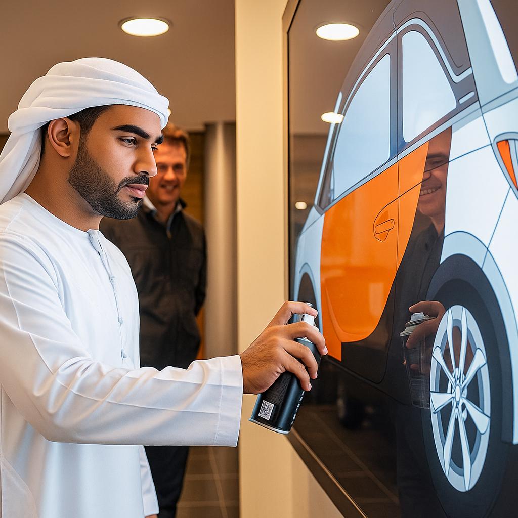 AI graffiti wall, digital graffiti, event rental Dubai, interactive wall, virtual spray paint, corporate events, brand activations, digital art